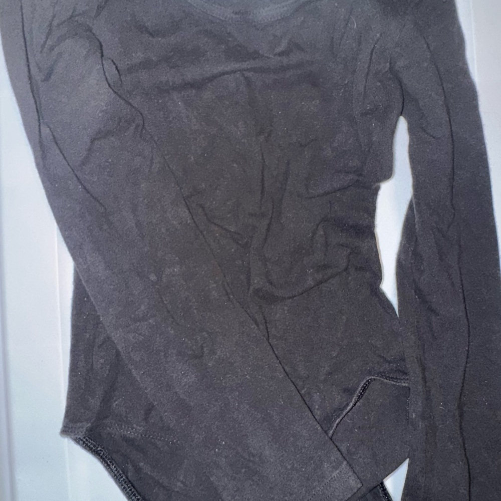 Girls Black longsleeve Leotard